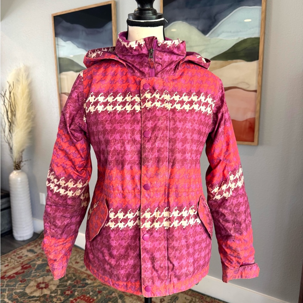 Burton Kids Pink and Orange Ski Jacket